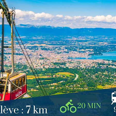 Homey Mosa - Au Pied Du Tram - Proche Centre - Balcon Prive - Wifi Et Netflix Annemasse